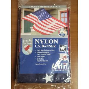 Annin Nylon US Banner, 2 1/2 FT x 4 FT (New) #A52
